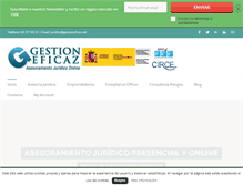 Tablet Screenshot of gestioneficaz.net